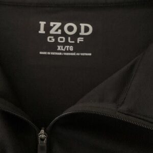 Izod Golf Black Full-Zip Jacket